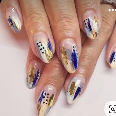 Nails With Gold, Nagellack Trends, Abstract Nail Art, Nail Art Disney, Simple Nail Art Designs, Winter Nail Art, Fall Nail Art, Foil Nails