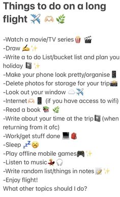 Unforgettable Travel Bucket List Ideas for Your Next Escape Airplane Needs Tips, What To Do When On A Plane, What To Do When Bored On A Road Trip, Things To Have When Traveling, Stuff To Do On Airplane, Best Things To Bring On A Plane, What To Do On Long Road Trips, Things To Take On A Long Car Ride, Airport Bag Essentials Long Flights