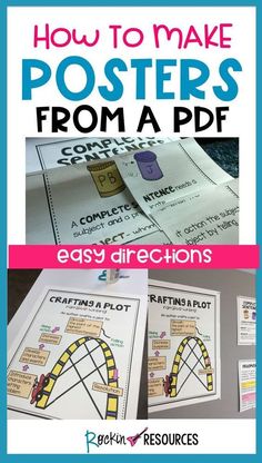 how to make posters from a printable book