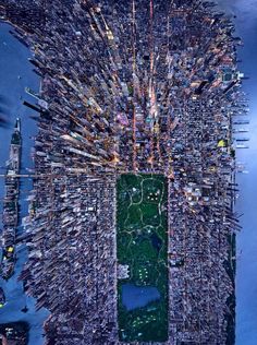 an instagram photo taken from the top of a building in manhattan, new york