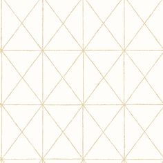 Sample Intersection Gold Diamond Wallpaper Gold Geometric Wallpaper, White And Gold Wallpaper, Grid Wallpaper, Washable Wallpaper, Gold Geometric Pattern, Bright White Background, A Street Prints, Diamond Wallpaper, Gold Vinyl