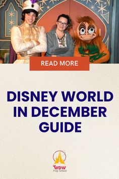 the disney world in december guide is featured by two women with their arms around each other