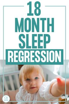 What are signs of an 18-month sleep regression? How long will it last? How do you help your toddler through it quickly? What else could be causing poor sleep at this age? In this post, we will discuss what sleep regressions are, signs of the 18-month regression, other reasons for poor sleep at this age, how long this regression will ask, total sleep needs for an 18 month old, and tips to get through the regression. 10 Month Sleep Regression, Waking Early, Sleep Regression Ages, Four Month Sleep Regression, Toddler Sleep Regression, Getting Baby To Sleep, Baby Sleep Regression, Bedtime Routine Baby, Gentle Sleep Training