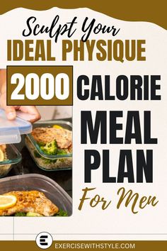 the calorie meal plan for men is ready to be eaten and put in plastic containers