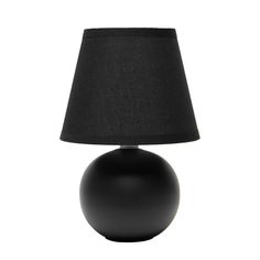 a black lamp on a white background