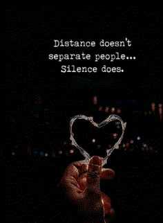 someone holding up a heart shaped object with the words distance doesn't separate people science does