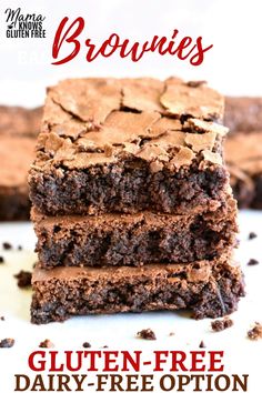 the best fudgey brownies easy gluten - free dairy - free option