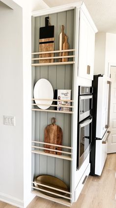 the kitchen is clean and ready to be used as a storage area for cooking utensils