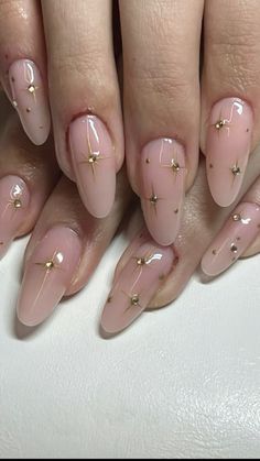 https://vm.tiktok.com/ZGeV94Xtx/ #nails #nailart #ideas #trending Dainty Star Nails, New Years Nails Short Almond, Simple Aesthetic Nail Designs, Dainty Nail Designs, Southern Nails, 17th Birthday Nails, Goddess Nails Designs, Soft Gel Nails Design, French Nails Spring