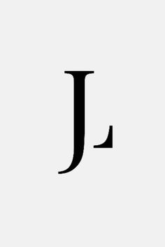 the letter j is shown in black and white