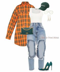 Green Outfits Black Women, Fall Business Casual Outfits, Stylish Fall Outfits, Cute Swag Outfits, Fall Fashion Outfits, Bad Hair, Casual Fall Outfits, Swag Outfits, Lookbook Outfits