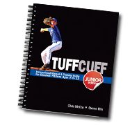 a spiral notebook with the title tuffcuff for baseball players and their coaches