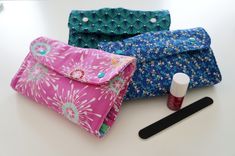 Olive And June Nail Polish, Sewing Kit Pouch, Nail Care Diy, Doing Dishes, Smocking Patterns, Pouch Diy, Pouch Sewing, Pouch Tutorial, Olive And June