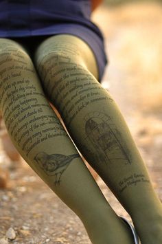 Women Clothing Tights Printed tights The Secret Garden | Etsy Valentines Day Book, Green Tights, Printed Tights, Va Va Voom, The Little Prince, Edgar Allan Poe, Unique Items, Secret Garden, Outfits For Teens