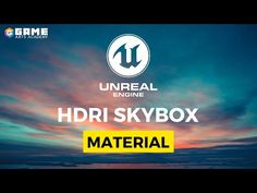 the logo for an upcoming game called hdri skybox material