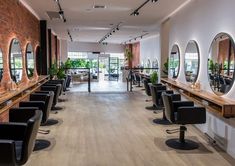 the salon is clean and ready to be used for hairdresser's customers