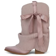 PRICES MAY VARY. [DATA]: 3" heel, 0.25" platform, 12.5" leg opening, 8.5" shaft [DESIGN]: Women's knitted ballet boots feature a fold-over style and easy pull-on design with soft ribbed cuffs, leather uppers and removable bow detail. [SOURES Of INSPIRATION]: These unique boots are inspired by dancers' leg warmers, and their stylish and cute shape led us to call them ballet boots. [MUST HAVE]: Whether you're dancing, shopping, dating, traveling, etc, these knitted ballet boots are a must-have in your shoe collection. [TRUE TO SIZE]:Just choose your usual size, these cute folding boots are a hit in any season. Leg Warmers With Boots, Dollette Shoes, Cute Knee High Boots, Mcbling Outfits, Cowboy Boots For Women, Short Cowboy Boots, Boots Country, Jeffrey Campbell Boots, Ballet Boots