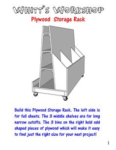 an image of a wood storage rack with instructions on how to use it for furniture