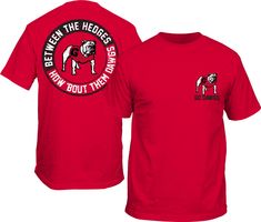 Design Short sleeve, crew neck tee Ribbed, tagless collar with interior taping Standard fit Style and Team Spirit Team graphics screen-printed at left chest and back Additional Details Machine washable Officially licensed collegiate product Men's Tshirt Design, Georgia Bulldogs Shirt, Georgia Bulldog, Bulldog Shirt, Information Design, Georgia Bulldogs, Fit Style, Crew Neck Tee, Hedges