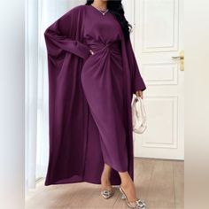 Elegant Solid Color Twist Waist Dress And Batwing Cardigan Set Boutique Brand Women’s Apparel Standard Boutique Sizing Tags Shown As Letters. Sizing Chart: Size 2 = Xs Size 4 = S Size 6 = M Size 8/10 = L Size 12 = Xl Size 14 = Xxl !!*Please Note*!! This Is A Pre-Order Item And Requires A Longer Than Usual Shipping Time. Please Allow 7-14 Business Days Before Shipping. Please Consider This Time Frame Before Placing Your Order. Preorder Items Are Not Eligible For Cancellation. Thank You For Your P Boutique Aesthetic, Military Ball Gowns, Color Twist, Batwing Cardigan, Back To School Fashion, Cardigan Set, Cash App, Dressy Casual, School Fashion