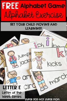 free printable alphabet game for kids to practice letters and numbers with their own pictures