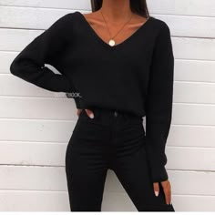 Minimalisticky Chic, All Black Outfits For Women, Rock Outfit, All Black Outfit, White Outfits, Looks Vintage, Outfits Casuales, Black Outfit, School Outfits