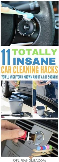 an image of car cleaning hacks