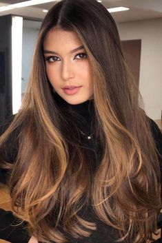 Brunette Hair Color Shades, Dye Ideas, Long Hair Color, Hair Color Shades, Hair Makeover, Hair Inspiration Color, Hair Inspo Color, Hair Color Trends