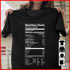 Nutrition Facts Funny TShirt Sweatshirt Long Sleeve Hoodie Facts Funny, Nutrition Facts, Wallet Men, Long Sleeve Hoodie, Mens Tank Tops, Long Sweatshirt