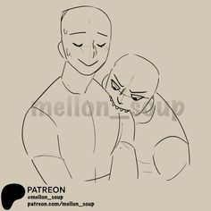 a drawing of a man holding a woman's head with the caption patreon