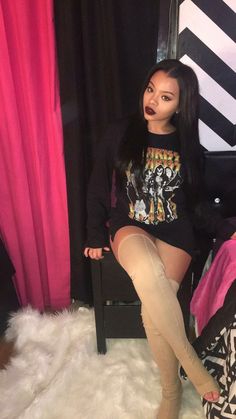 Ig Baddie, Estilo Kylie Jenner, Fashion 2014, Dope Outfits, Swag Outfits, Looks Style, Thigh High, Simple Outfits