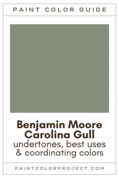 the paint color guide for benjam moore carolina gul, undertones best uses and coordinating colors