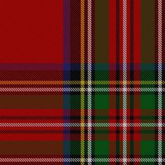 Royal Stewart Tartan ~ Is by far the best known tartan of the royal House of Stewart, and is also the personal tartan of Queen Elizabeth II. It is appropriate for all subjects of Elizabeth II to wear the Royal Stewart tartan; in much the same way that clansmen may wear the tartan of their clan chief. Officially, the tartan is worn by the pipers of the The Black Watch (Royal Highland Regiment) of Canada, Royal Scots Dragoon Guards and the Scots Guards. Mackay Tartan, Macleod Tartan, Royal Stewart Tartan, Tartan Fabric Scotclans Clan Shop, Great Scot, Scotland Forever