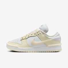 The '80s b-ball icon returns with classic details and throwback hoops flair. Channeling vintage style back onto the streets, its padded collar and extra-puffy silhouette let you take your game anywhere—in comfort. Nike Shoes Women Dunks, Preppy Nike Dunks, Nike Dunks White, Nike Shoes Dunks, Womens Nike Dunks, Nike Dunks Women, Nike Dunk Low Women, Nike Dunk Low Twist, Womens Nikes