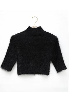 Half sleeve turtleneck knit in cropped style made from mink hair wool blend. Model is in MINUSEY ONE SIZE. ✔️ Free worldwide express shipping over $100✔️ Loved by 6,500+ customers✔️ Limited edition collections, maximum styleStay ahead of the trend with can’t-find-anywhere-else staples. Your closet will thank you 💕* MINUSEY ONE SIZE = EU 34-38, US 2-6* 70% Nylon / 20% Acrylic / 10% Wool* Dry clean* Made in Korea - Model Height: 172cm/5'7" (US2, EU34) Stretch High Neck Cropped Sweater For Winter, Fall Party Cropped Sweater, Solid Cropped Sweater For Winter, Cozy High Neck Cropped Sweater For Winter, Black High Stretch Crop Top For Winter, High Stretch Black Crop Top For Winter, Trendy Winter Soft Knit Crop Top, Chic Turtleneck Cropped Sweater For Winter, Trendy High Neck Cropped Sweater For Winter