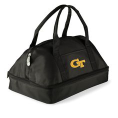 a black indianapolis colts duffle bag with a blue logo on the front and side