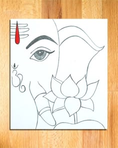 Ganpati Drawing Easy Sketch, God Ganesha Drawing, Easy Ganesha Drawing Mandala, Lord Ganesha Drawing Pencil Easy, How To Draw Ganesha Step By Step, Ganpati Drawing Ideas, Simple God Drawings, Lord Ganesha Drawing Easy, Ganesha Art Easy