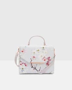 Oriental Blossom tote bag - Light Gray | Bags | Ted Baker Ted Baker Bag Outfit, Tas Lv, Designer Things, Baker Baker, Pretty Purses, Bag Outfit