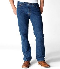 Levi's® 501® Original Classic Fit Rigid Jeans | Dillard's Levi 501 Jeans, Baggy Jeans Outfit, Mens Outdoor Clothing, Ripped Jeans Men, Levis Pants, Levi Strauss Jeans, Levi’s Jeans, 501 Jeans, Mens Straight Jeans