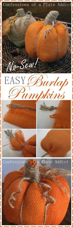 the instructions for how to make a mesh pumpkin