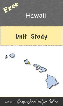 the hawaii map is shown with text that reads,'free hawaii unit study '