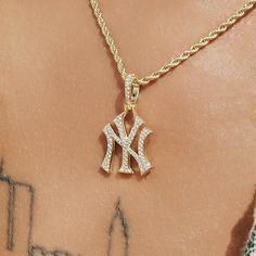 GLD has teamed up with Major League Baseball to introduce official MLB Team Micro Pendants. Finished in 18k Gold plating, this piece was meticulously crafted with hand-set clear stones to accurately depict the iconic logo of the New York Yankees. Boss up and celebrate your squad with the official pendant of the Yankees! Jewelry Accessories Ideas, Dope Jewelry, Iconic Logo, Accessories Ideas, Jewelry Lookbook, Vermeil Jewelry, Custom Earrings, Girly Jewelry, Jewelry Inspo