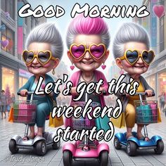 #goodmorningmessages #weekend #weekendvibes #vibes #pink Cute Good Morning Gif, Funny Good Morning Messages, Morning Friday, Facebook Engagement Posts, Old Lady Humor, Good Morning Friday, Animation Quotes, Engagement Posts