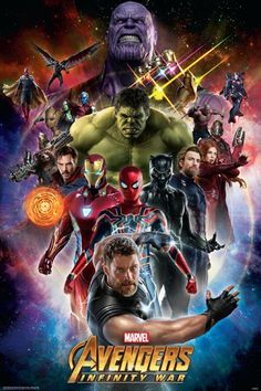 the avengers movie poster with many different characters