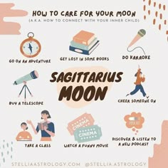 the info sheet shows how to use sagittarus moon in astrological purposes