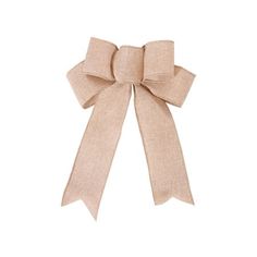 a beige bow on a white background