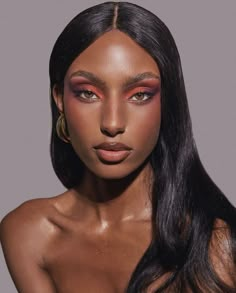 Skin Tone Makeup, Special Occasion Makeup, Light Makeup Looks, Retro Makeup, Makeup For Black Skin, Swag Makeup, Brown Eyed Girls