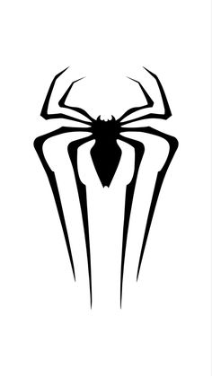 a black and white drawing of a spiderman's head on a white background