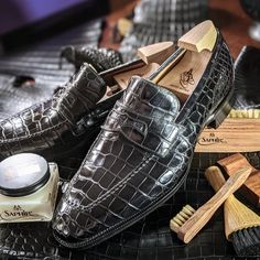 Crocodile Loafers, Ascot Shoes, Quality Leather Boots, Alligator Shoes, Crocodile Shoes, Custom Design Shoes, Leather Dress Shoes, Leather Dress, Handmade Shoes