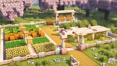 Minecraft Rose, Minecraft Exterior, Minecraft Hus, Minecraft Garden Ideas, Kawaii Minecraft, Minecraft Kingdom, Sims Challenge, Playing Minecraft